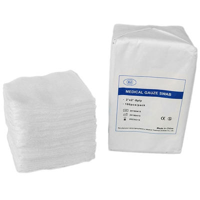 satın al Multi-Purpose Sterile Square Gauze Pads for Wound Care and Dressing, Soft and Absorbent çevrimiçi üretim