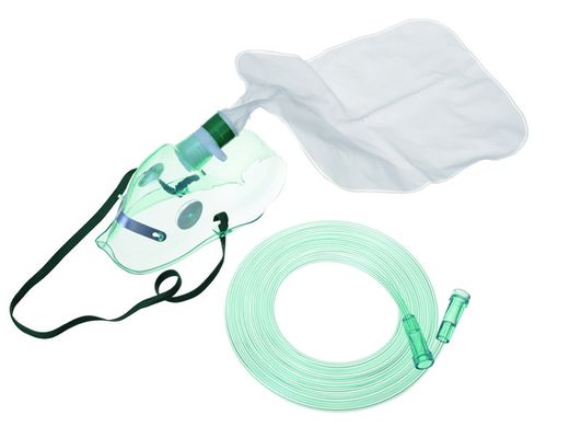 satın al Yeşil Non Rebreather Çanta PVC O2 Rezervuar Çantası Şeffaf Maske çevrimiçi üretim
