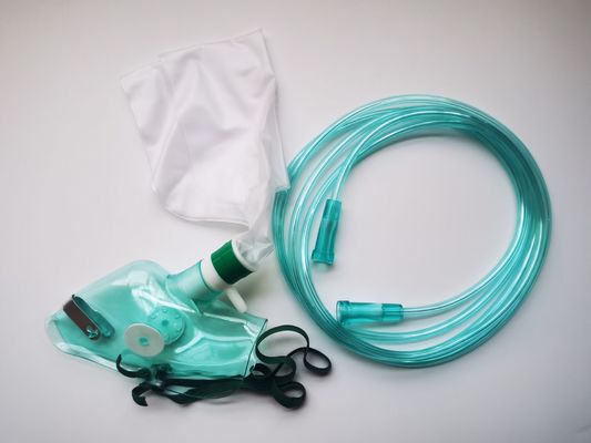 satın al PVC Non Rebreather Bag Burun ISO13485 Oksijen Rezervuar Torba Lumen çevrimiçi üretim