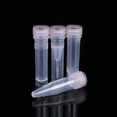 İyi fiyat 1.5ml Konik Tabanlı Mikrosantrifüj Tüp Vidalı Şapkalı Numune Tüpü çevrimiçi