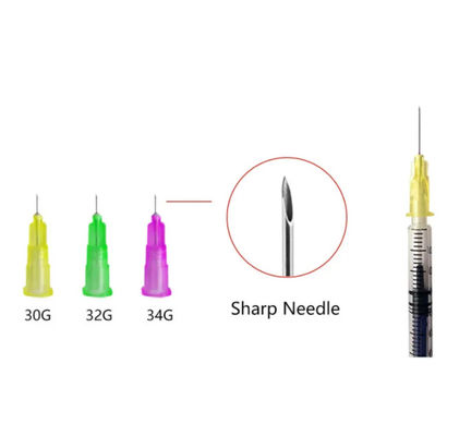 İyi fiyat Güzellik İğneleri 34G 1.5MM 1.2MM tıbbi mikro çoklu iğne enjeksiyon için çevrimiçi