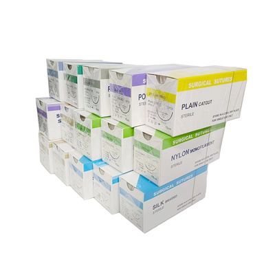 İyi fiyat Nylon Steril Cerrahi Dikişler İğneli Nylon Monofilament Dikişler Nylon İpek Kromik Catgut çevrimiçi