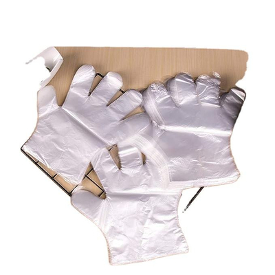 İyi fiyat Tek kullanımlık HDPE PE Eldivenleri Çıkartılmış Pürüzsüz Yüzeyli Polietilen Eldivenler Yüksek Çekime Direnci Tek kullanımlık Plastik HDPE Eldivenler Yemek Eldivenleri çevrimiçi