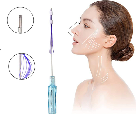 İyi fiyat PDO Güzellik İplik Kaldırma 23G 38mm 60mm Yüz Sıkılaştırma İçin çevrimiçi