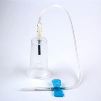 İyi fiyat Disposable 23G Butterfly Blood Collection Needle Set with Holder for Clinical and Patient Care çevrimiçi