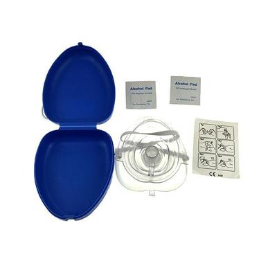 İyi fiyat Portable CPR Mask with Oxygen Port and One-Way Valve for Emergency Resuscitation çevrimiçi