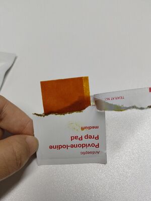 İyi fiyat Tıbbi antiseptik kullanım için folyo-topu ambalajlı 3 yıllık raf ömrü olan sterilize povidon-yotin tamponları çevrimiçi