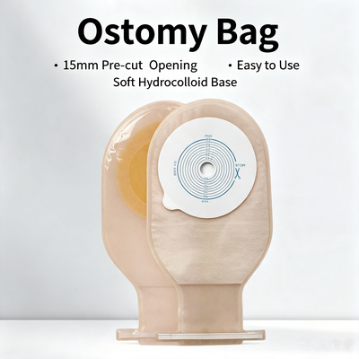 İyi fiyat Tek parça yapışkan ostomi torbası Açık uçlu drenajlı kolostomi torbası Tek kullanımlık stoma bakımı dışkı torbası CE sertifikalı I sınıf yetişkin Çevrimiçi