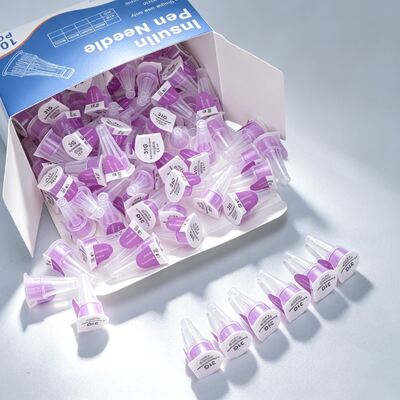İyi fiyat 32G 4mm Tek kullanımlık Mor İnsülin Kalem İğneleri Steril CE ISO OEM Çevrimiçi