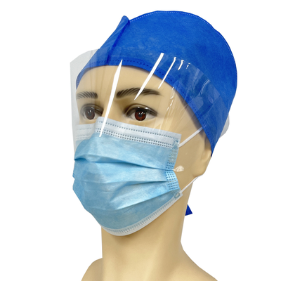 İyi fiyat 17.5*9.5CM Antifog Mask Tek Kullanımlık Tıbbi Yüz Maskesi Göz Kalkanlı Çevrimiçi