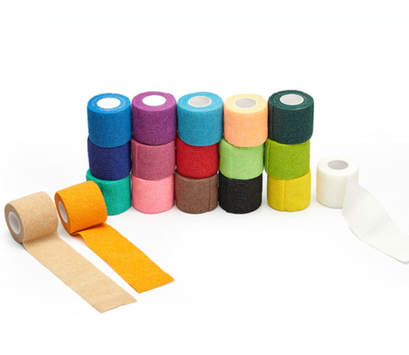 İyi fiyat Nonwoven Kendinden Yapışkanlı Bandaj Yapışkanlı Bandaj İlk Yardım Tıbbi Bandaj Yara Örtüsü İçin Çevrimiçi